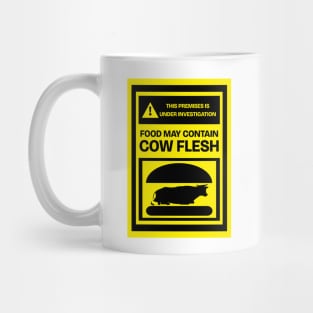 Mmmmm...Burgers! Food may contain Cow Flesh Funny Burger FOOD-6 Mug